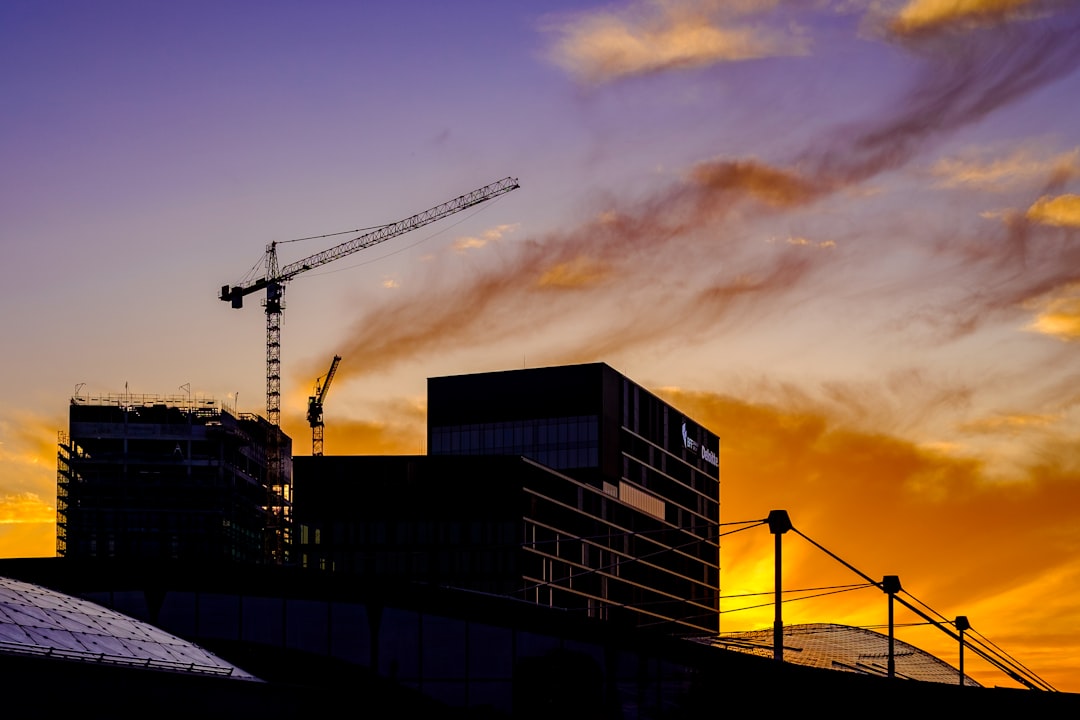 Gray concrete building photo